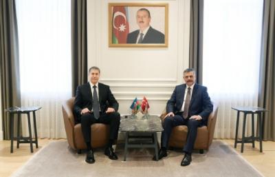 Vilayət Eyvazov Türkiyənin daxili işlər naziri ilə görüşüb