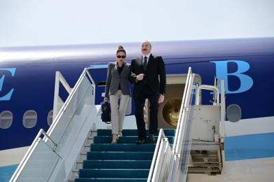 Prezident İlham Əliyev Türkiyəyə işgüzar səfərə gedib