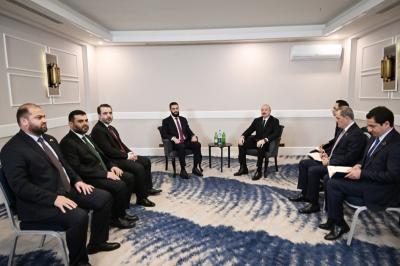 Prezident İlham Əliyev Antalyada Əhməd Əl Şaraa ilə görüşüb -  YENİLƏNİB