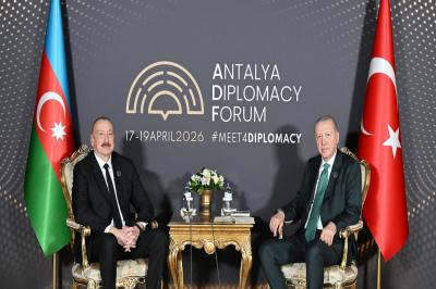 İlham Əliyevlə Türkiyə Prezidenti Rəcəb Tayyib Ərdoğanın görüşü keçirilib
