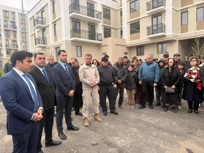 Ağdam şəhərində daha 92 ailəyə mənzillərinin açarları təqdim olunub -  YENİLƏNİB-1