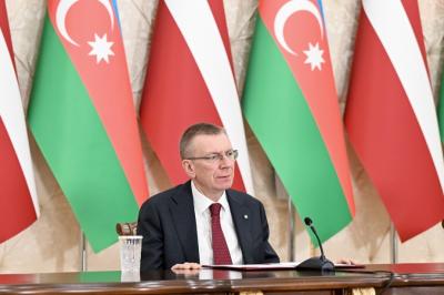 "Sülh sazişinin imzalanması təkcə region üçün deyil, bütün dünya üçün əhəmiyyətli hadisə olacaq" -  Latviya Prezidenti