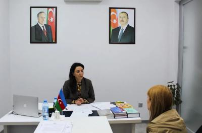 Səbinə Əliyeva qəbul keçirib