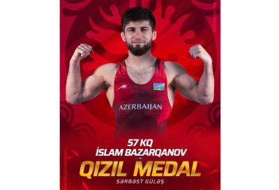 Daha bir güləşçimiz Avropa çempionu olub