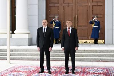 Qəbələdə Çexiyanın Baş naziri Andrey Babişin rəsmi qarşılanma mərasimi olub