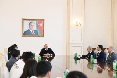 "Əminəm ki, gələcəkdə də qızlar qızıl medal qazanacaqlar, mən buna şübhə etmirəm" - Prezident