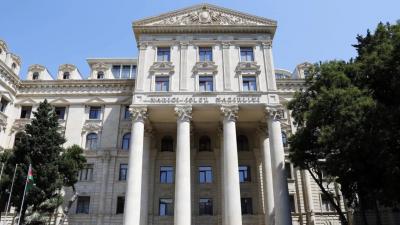 XİN Jan Noel Baronun Fransa Senatında Azərbaycan əleyhinə səsləndirdiyi iddiaları rədd edib