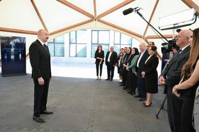 Prezident və birinci xanım Cəbrayıl rayonunun Şükürbəyli kəndinə köçən sakinlərlə görüşüblər -  YENİLƏNİB