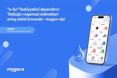 Dövlət Su Ehtiyatları Agentliyinin rəqəmsal xidmətləri “mygov” platformasına inteqrasiya edilir