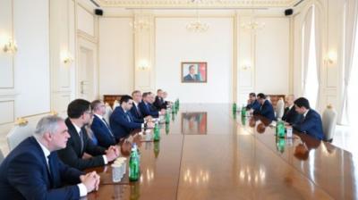 Prezident İlham Əliyev Slovakiya Milli Şurasının sədrini qəbul edib