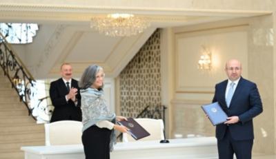 BMT-nin Məskunlaşma Proqramının icraçı direktoru Prezident İlham Əliyevlə görüşündən paylaşım edib