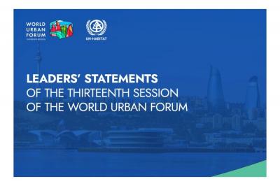 WUF13 çərçivəsində keçirilən Liderlər sessiyası  başa çatıb