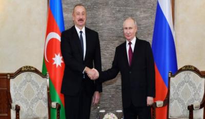 Putin Azərbaycan Prezidentini Müstəqillik Günü münasibətilə təbrik edib