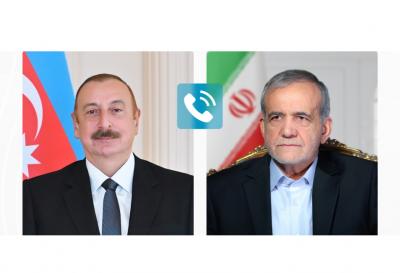 Prezident İlham Əliyevlə Məsud Pezeşkian arasında telefon danışığı olub