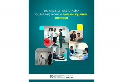 300-dək qazi reabilitasiya olunaraq əvvəlki sağlamlıqlarına qovuşub