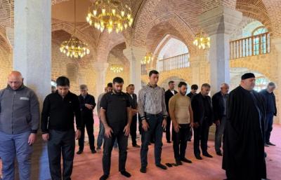 Şuşada Qurban bayramı namazı qılınıb