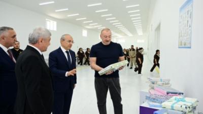 Xocalı şəhərində “Qarabağ Tekstil Evi” MMC istifadəyə verilib