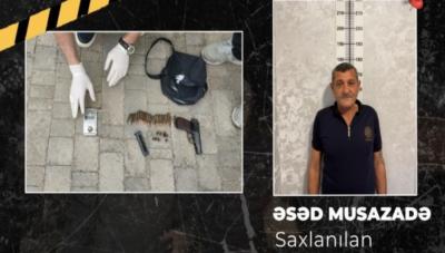 Qobustanda “Makarov” gəzdirən şəxs həbs edilib
