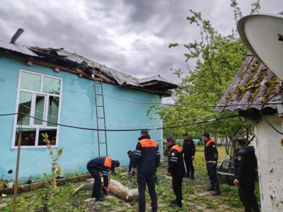 Qəbələ və Oğuzda təbii fəlakətin fəsadları aradan qaldırılır