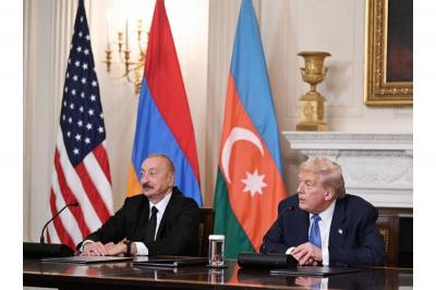 Tramp: "Azərbaycanla Ermənistan arasında bu ay sülh üzrə məhsuldar müzakirələri səbirsizliklə gözləyirik"