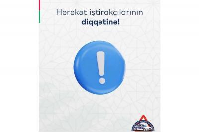 DYP küləkli hava ilə bağlı hərəkət iştirakçılarına müraciət edib