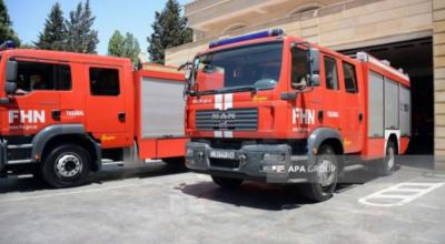 Bakıda yaşayış binasında yanğın olub