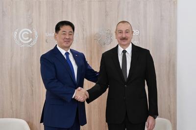 Monqolustanın Prezidenti Azərbaycan liderini təbrik edib