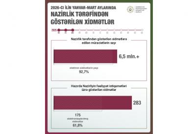İqtisadiyyat Nazirliyinin xidmətlərinə müraciətlərin 93 faizi elektron formada olub
