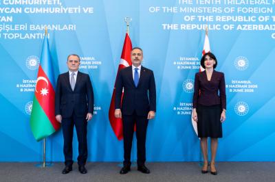 Azərbaycan–Gürcüstan–Türkiyə XİN rəhbərlərinin üçtərəfli görüşü keçirilib -  YENİLƏNİB
