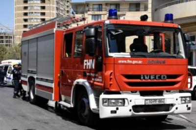 Bakıda obyektdə yanğın başlayıb