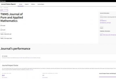 BDU-nun iki jurnalı “Web of Science Core Collection” bazasında ilk onluqda yer alıb