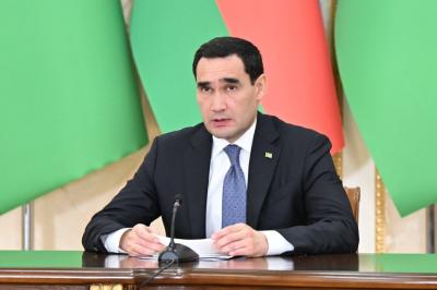 "Türkmənistanla Azərbaycan arasında əməkdaşlıq ölkələrimizin uzunmüddətli maraqlarına cavab verir" -  Sərdar Berdiməhəmmədov
