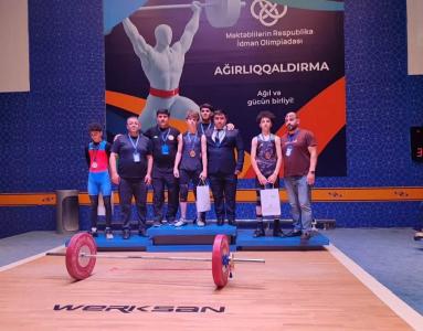 Respublika Olimpiadasında ağırlıqqaldırmada növbəti medalçılar müəyyənləşib