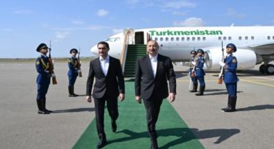 Türkmənistan Prezidenti Füzuli rayonuna gəlib