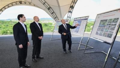 Azərbaycan və Türkmənistan prezidentləri Füzuli şəhərinin dağıdılmış yerlərinə baxıblar
