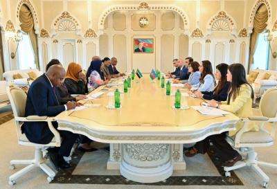 Sahibə Qafarova Mozambik Respublika Assambleyasının sədri ilə görüşüb