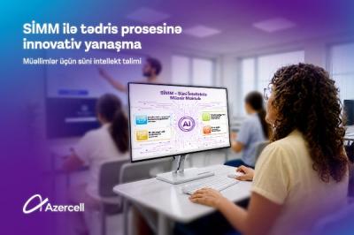 "Azercell"in dəstəyi ilə müəllimlər üçün süni intellekt təlimlərinə start verilir