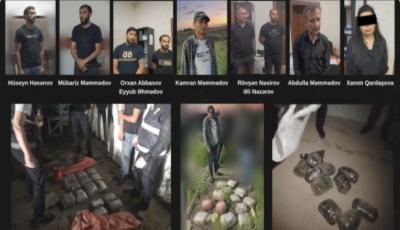 46 kq narkotik vasitə dövriyyədən çıxarılıb, 9 nəfər həbs olunub 