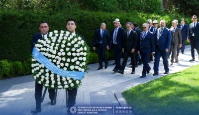 TDT-yə üzv ölkələrin dini məsələlər üzrə dövlət qurumlarının rəhbərləri Fəxri xiyabanı ziyarət ediblər