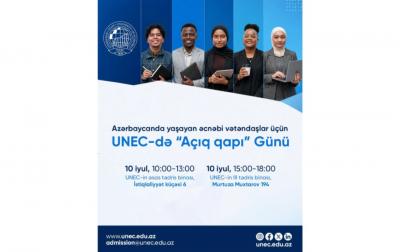 Azərbaycanda yaşayan əcnəbilər üçün UNEC-də “Açıq qapı” günü