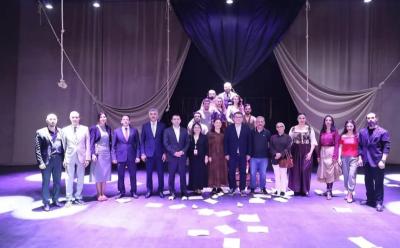 Birinci Türkoloji Qurultayın 100 illik yubileyinin iştirakçıları Ağdamda “İblis” tamaşasını izləyiblər