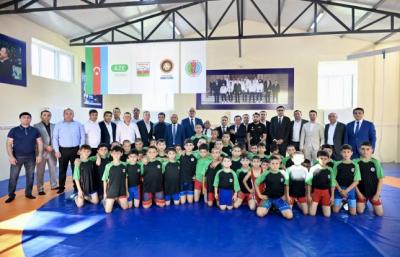 Qazaxın Daş Salahlı kəndində yeni sərbəst güləş zalı istifadəyə verilib