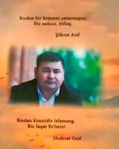 Bakıda özbək şairi Şöhrət Arifin şeirlər kitabı çap olunub