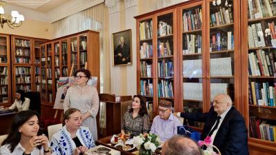 Prezident Kitabxanasında Əməkdar jurnalist Ağahüseyn Hüseynovun 85 illik yubileyi qeyd olunub