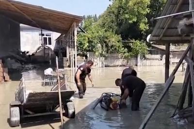 Balakən və Ağstafada su dolmuş ərazilərdə təhlükəsizlik tədbirləri davam etdirilir -  FHN