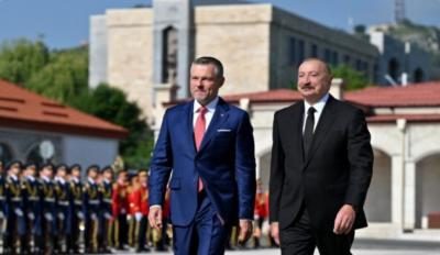 Slovakiya Prezidentinin Şuşada rəsmi qarşılanma mərasimi olub