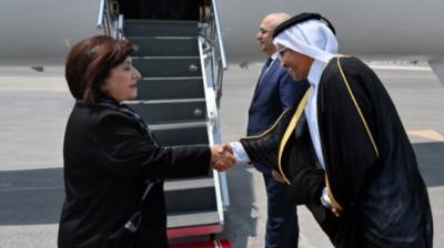 Sahibə Qafarova Qətərin sabiq Əmirinin dəfn mərasimində iştirak üçün Dohaya gedib