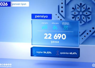Əlilliyə və ailə başçısını itirməyə görə pensiya alanların sayı açıqlanıb