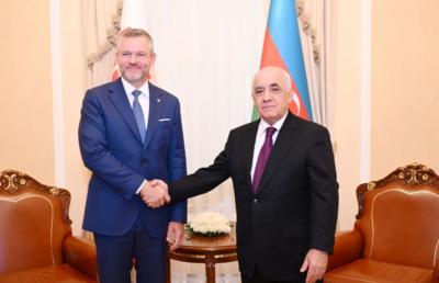 Pelleqrini və Əsədov Slovakiya şirkətlərinin Azərbaycanda iştirakının genişləndirilməsini müzakirə ediblər