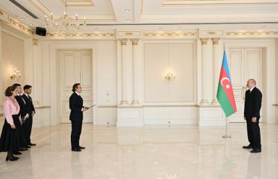 Prezident İlham Əliyev Braziliyanın yeni səfirinin etimadnaməsini qəbul edib